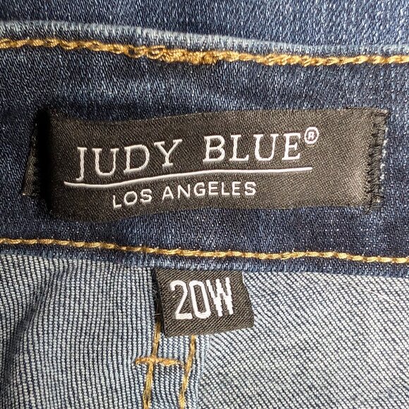 Judy Blue Carson City Flare Fit Dark Blue Denim Jeans JB8897 Size 20W - Picture 12 of 15